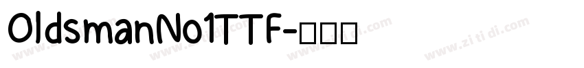 Oldsman No1 TTF字体转换